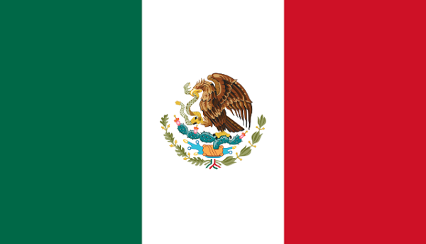 Features the flag of Mexico